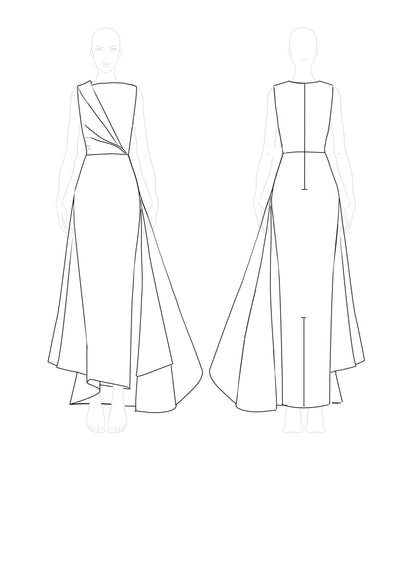 Formal Dress Irregular Hem Blue Sleeveless Dress