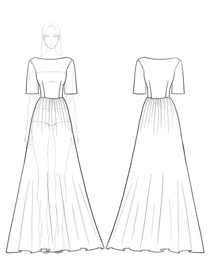 Formal Evening Party Dress Gray Blue Glitter Boat Neck See Through Maxi Dress Mother of the Bride Dress