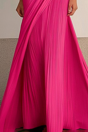 Formal Party Prom Dress One Shoulder Maxi Dress