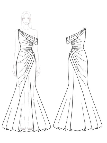 Formal Maxi Dress Off-Shoulder Satin Mermaid Dress Mother of the Bride Dress
