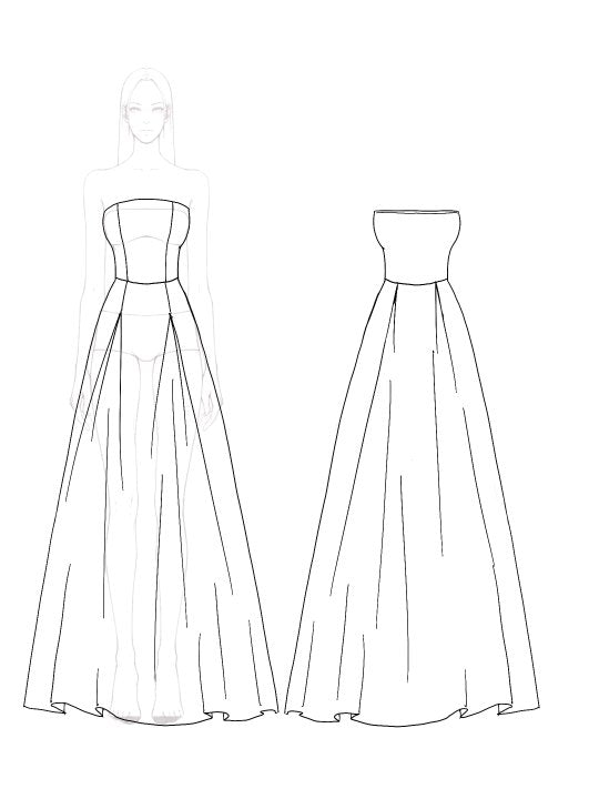 Evening Formal Gown Elegant Maxi Prom Dress Gold Ball Gown Dress