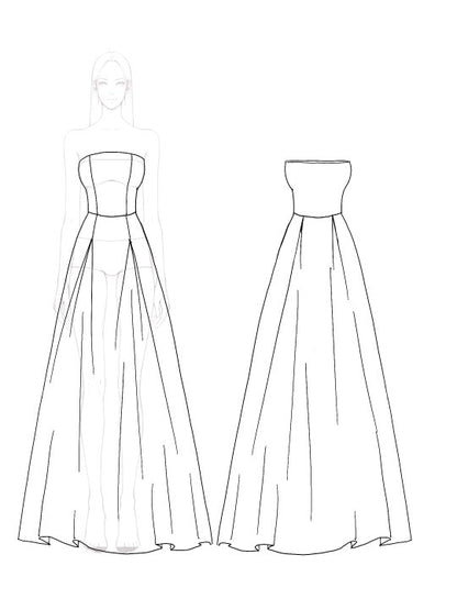Evening Formal Gown Elegant Maxi Prom Dress Gold Ball Gown Dress