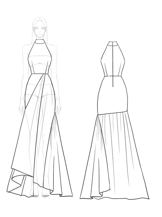 Elegant Formal Red Black Maxi Dress Sleeveless Hem Color Block Work Dress Mother of the Bride Dress