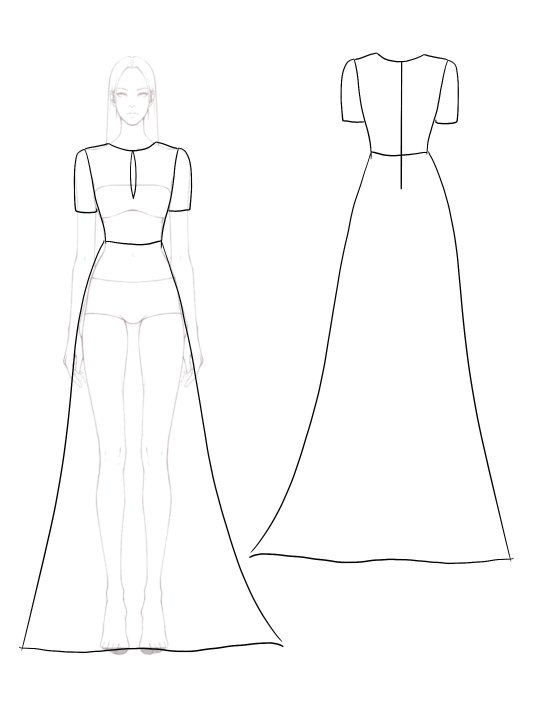 Formal Red Dress Mesh Embroidery Elegant Round Neck Maxi Dress Mother of the Bride Dress
