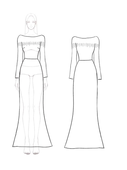 Elegant Mermaid Dress Navy Boat Neck Rhinestone Maxi Dress Mother of the Bride Dress