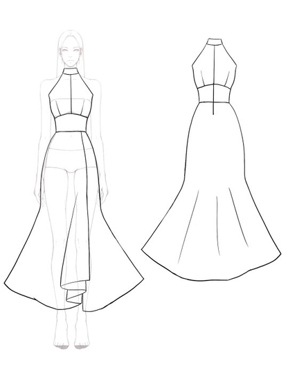 Formal Evening Dress Halter Sleeveless Asymmetric Maxi Dress Mother of the Bride Dress