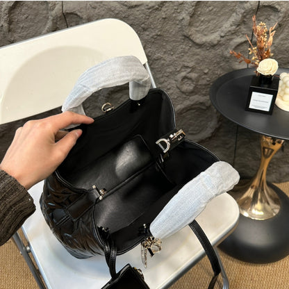 DIOR MEDIUM TOUJOURS BAG BLACK 30CM M2821OBNT M900