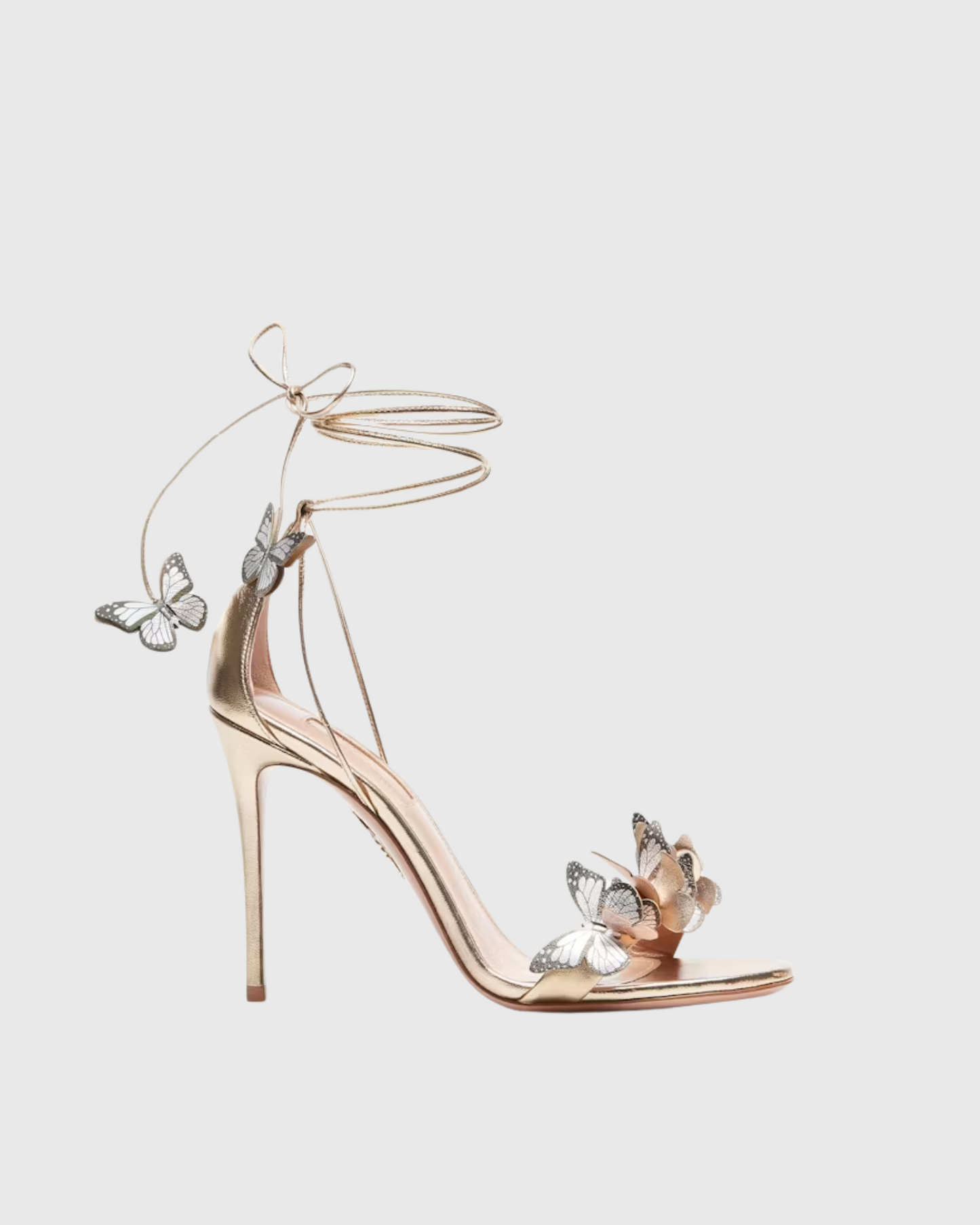 Carla Butterfly Embellished Sandals In Gold