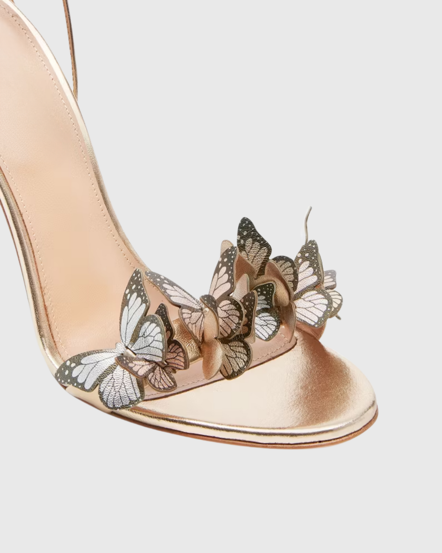 Carla Butterfly Embellished Sandals In Gold