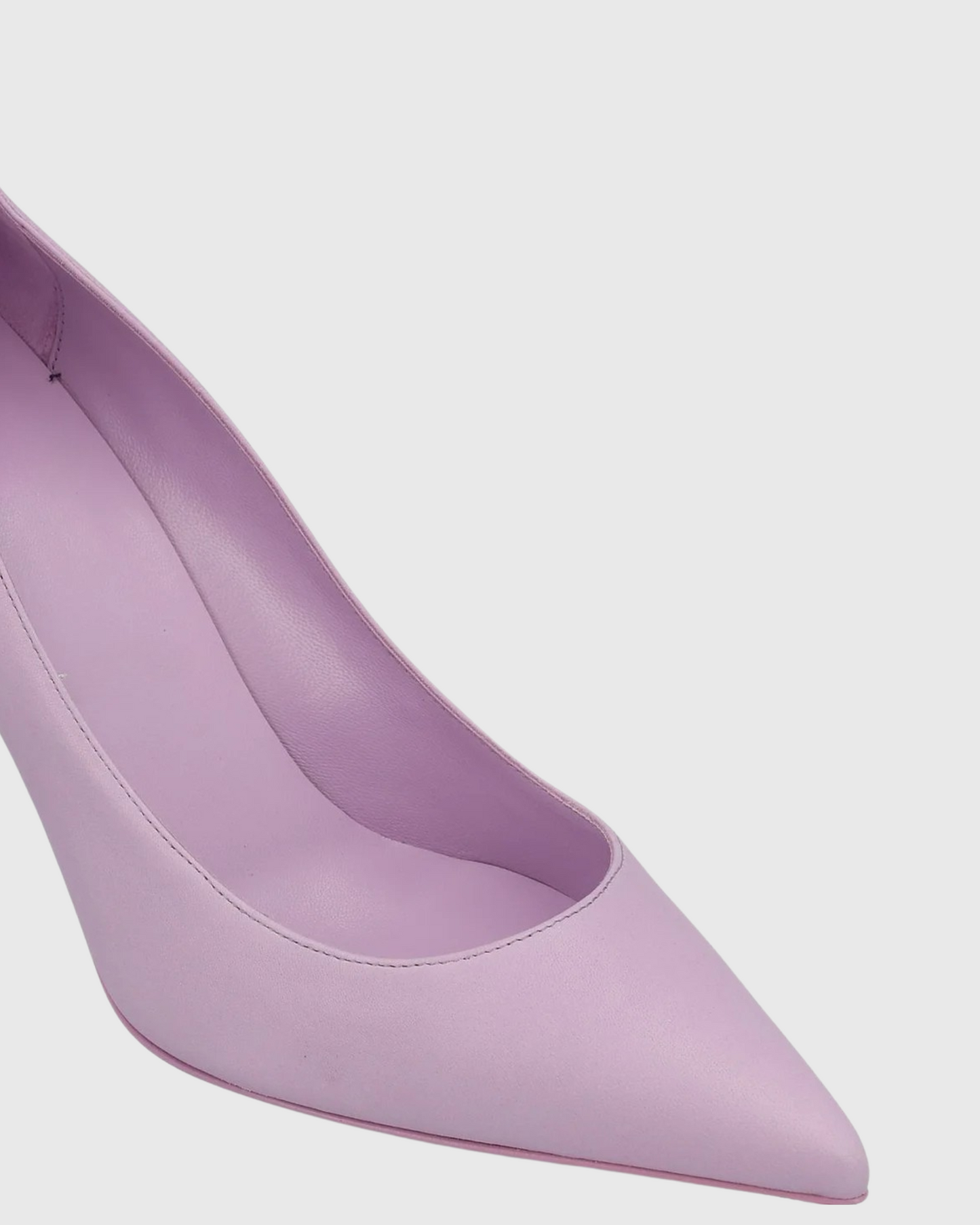 Cleo Metal Leaf Heels In Lilac