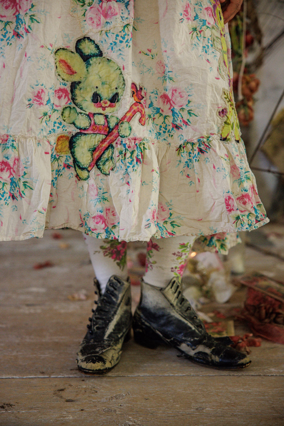 Appliqué Vianney Slip Dress