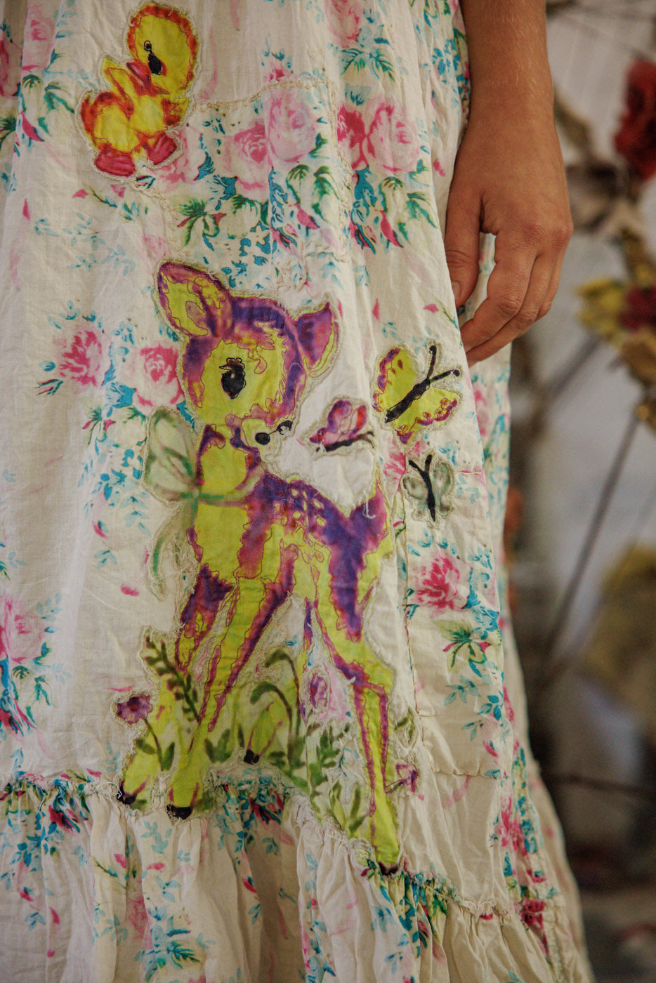 Appliqué Vianney Slip Dress