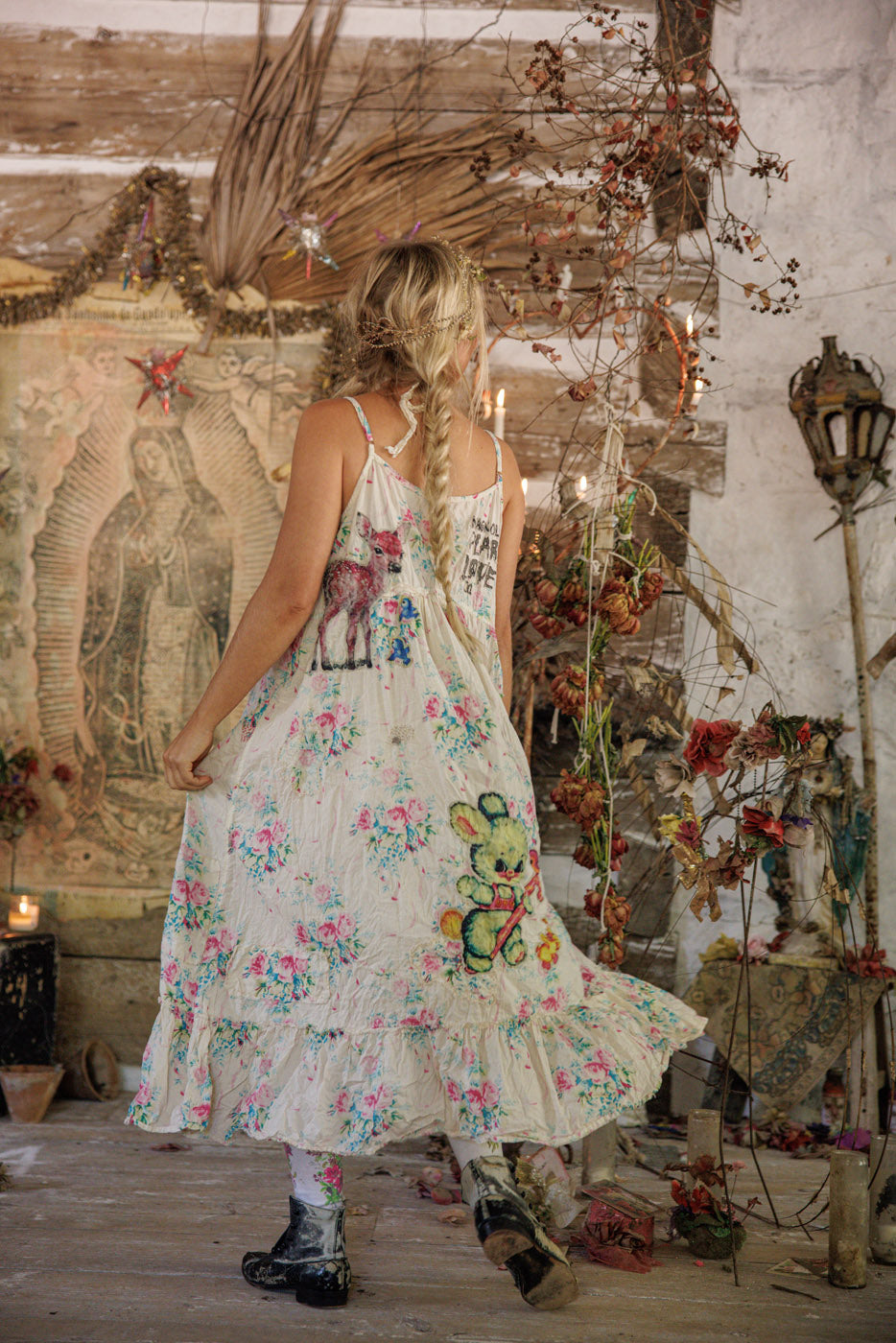 Appliqué Vianney Slip Dress