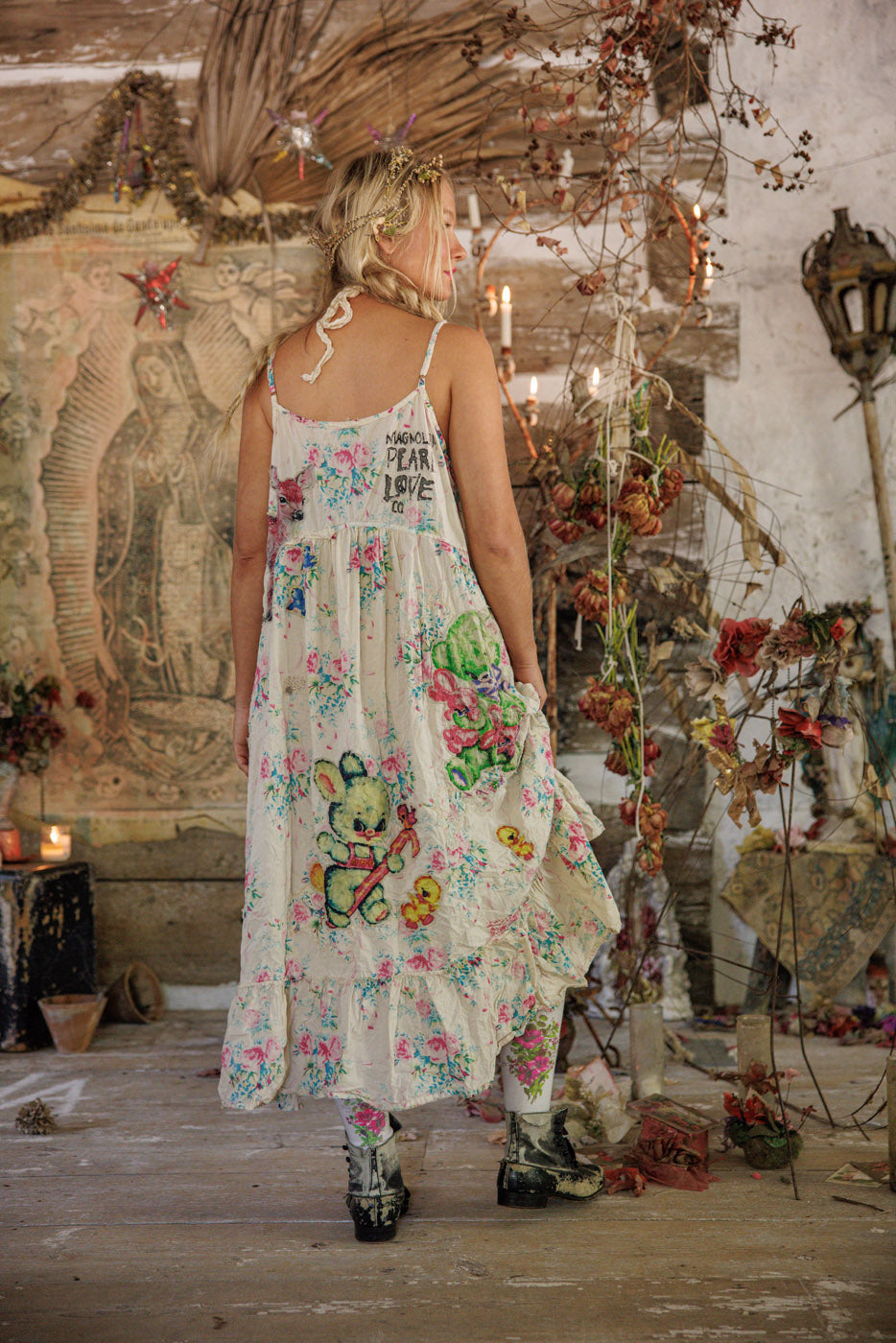 Appliqué Vianney Slip Dress