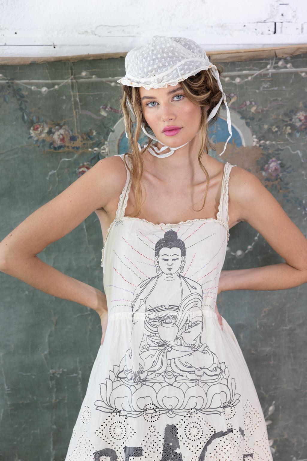 Eyelet Tevy Peace Tank Dress