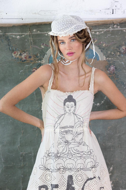 Eyelet Tevy Peace Tank Dress