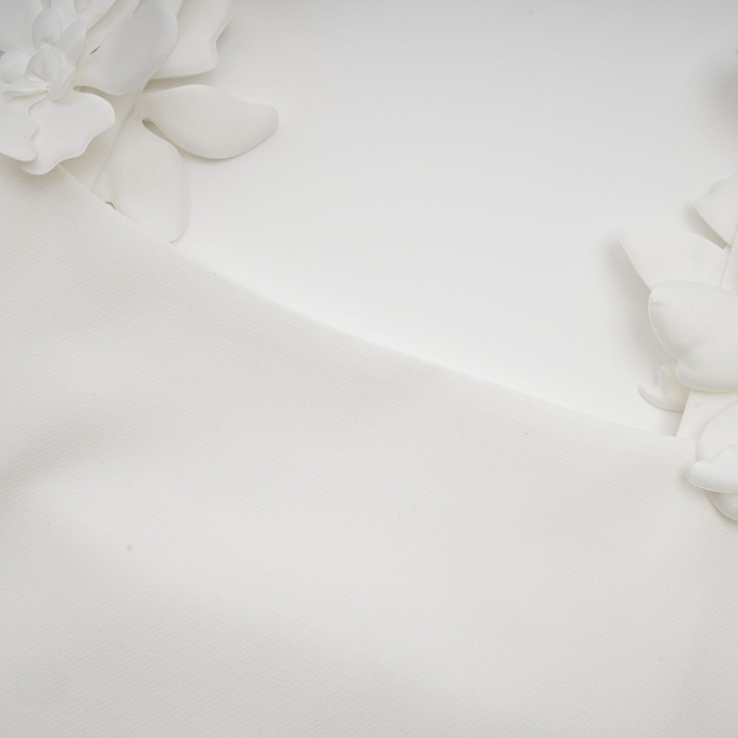 Odette white faux-floral top & skirt matching set
