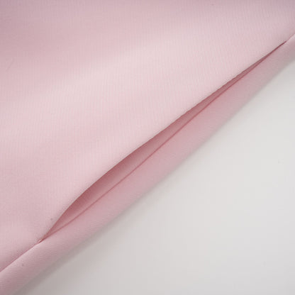 Elise pink bow-detail split-neck midi dress