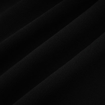 Angèle black off-shoulder knitted mini dress