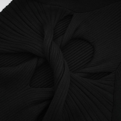 Émilie twist-detail cut-out mini dress