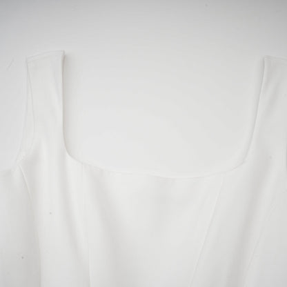 Sadie white pleated corset gown dress