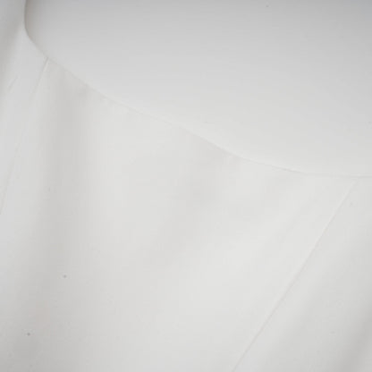 Sadie white pleated corset gown dress