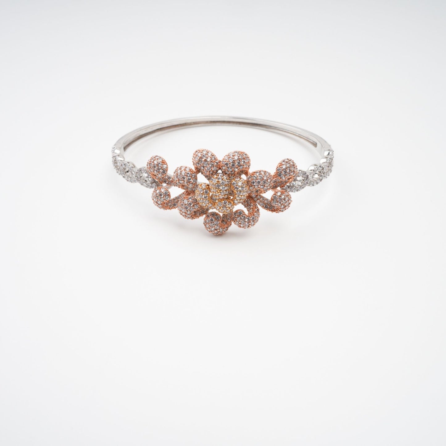 Anthemon Gold Tone Crystal Embellished Bracelet