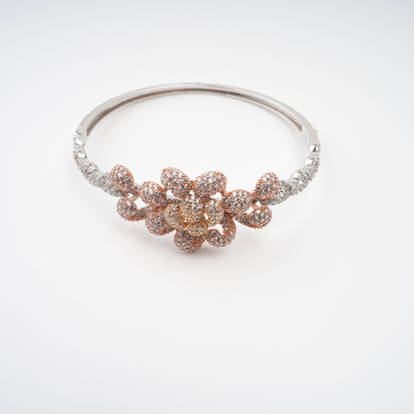 Anthemon Gold Tone Crystal Embellished Bracelet