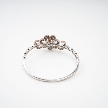 Anthemon Gold Tone Crystal Embellished Bracelet