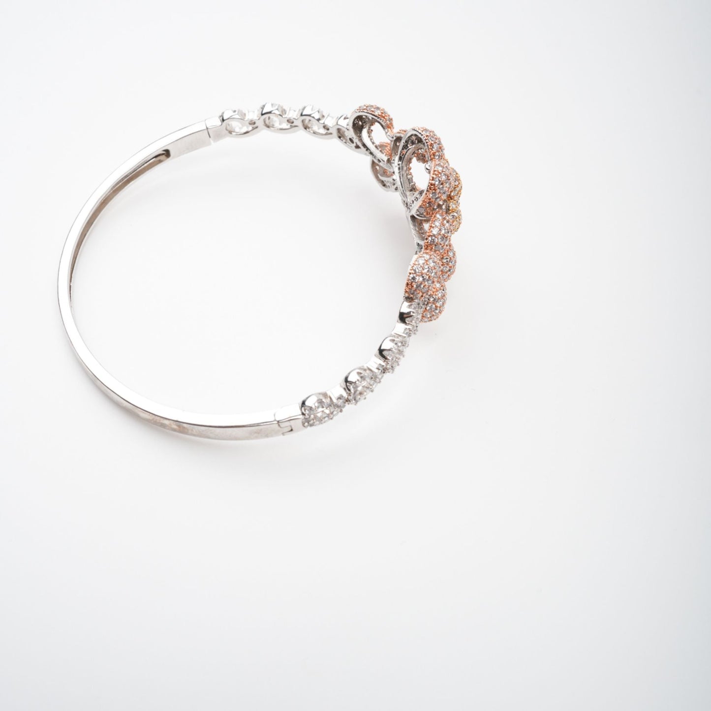 Anthemon Gold Tone Crystal Embellished Bracelet