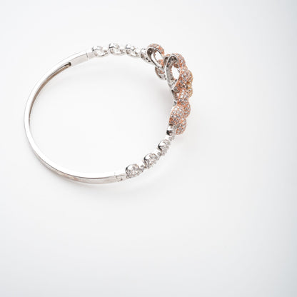 Anthemon Gold Tone Crystal Embellished Bracelet