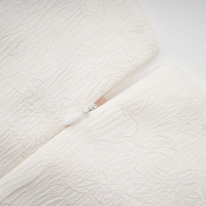 Coralie white petal-detail buttoned mini dress