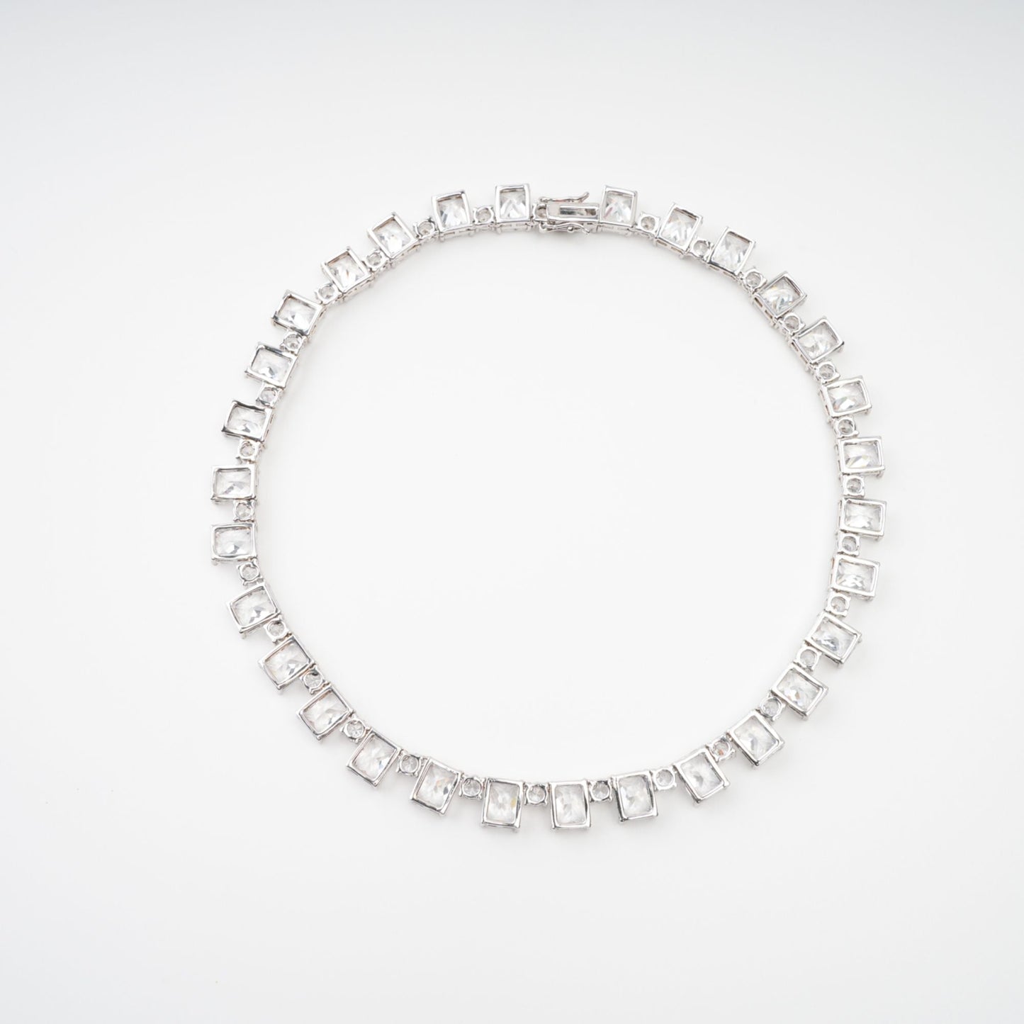 Mathilde Silver Tone Crystal Embellished Necklace