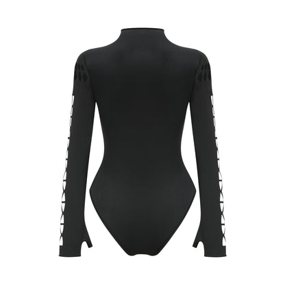 Capriana Long-Sleeve Cutout Bodysuit