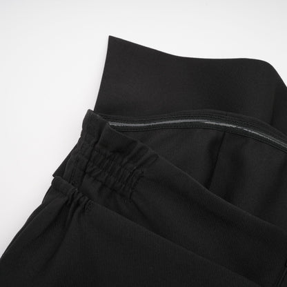Caribe black bowknot off-shoulder mini dress