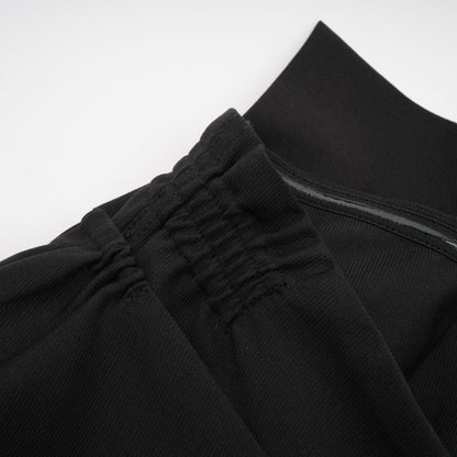 Caribe black bowknot off-shoulder mini dress