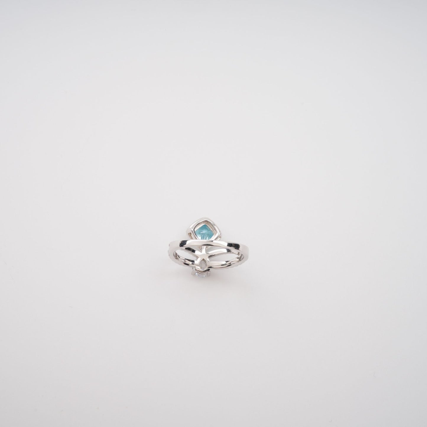Eloïse Blue Crystal Embellished Sterling Silver Ring
