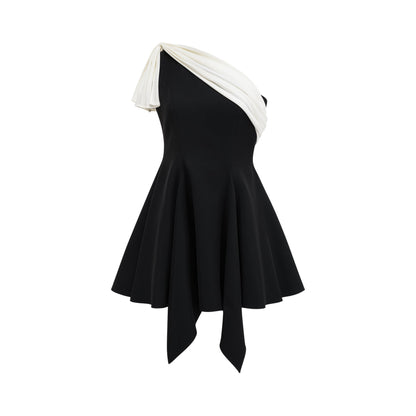 Émeline asymmetrical mini dress