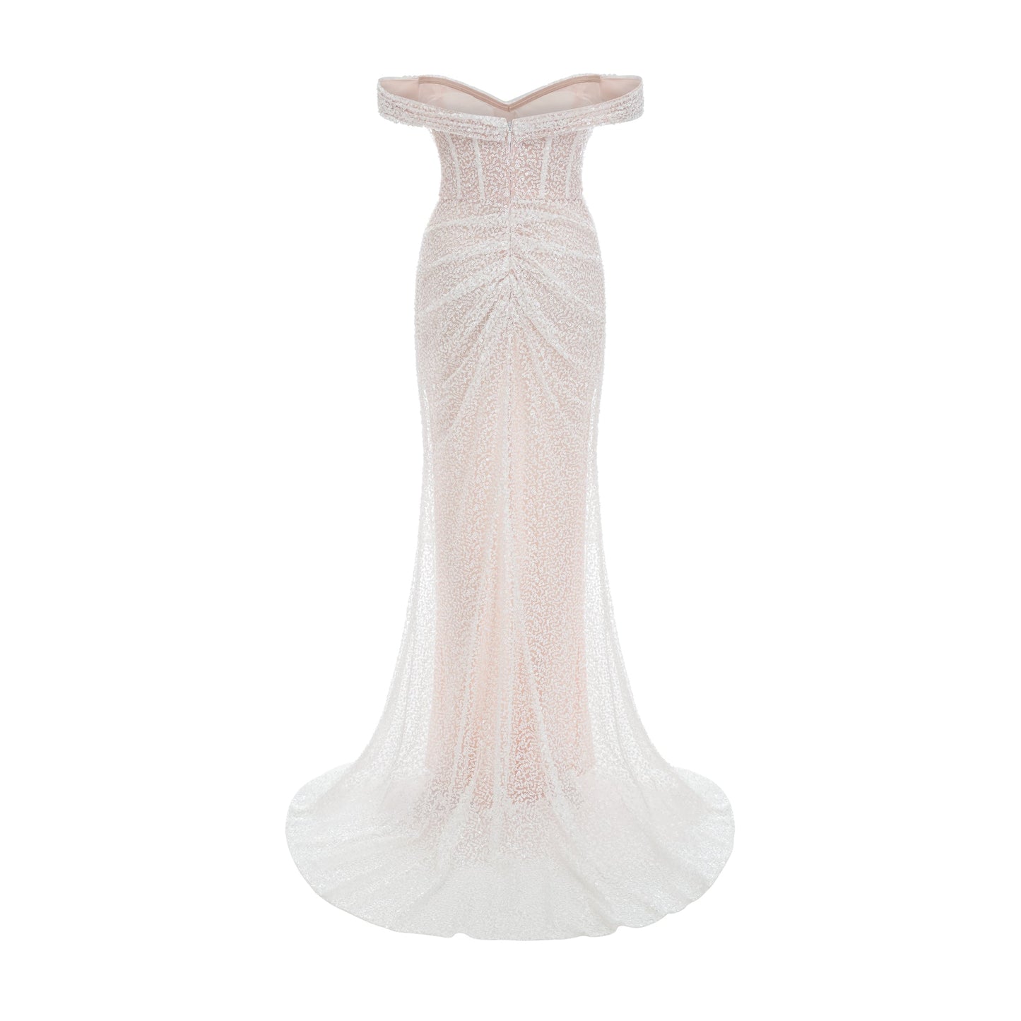 Margot white embellished off-shoulder maxi dress