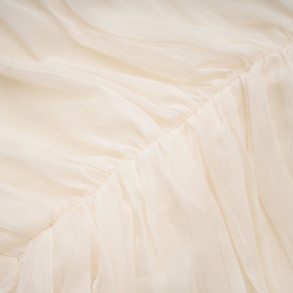 Thibaulte tuck-detail pleated tulle mini dress
