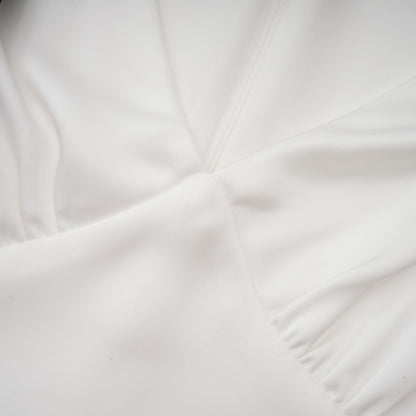 Cyrielle ribbon-detail puff-sleeve maxi dress