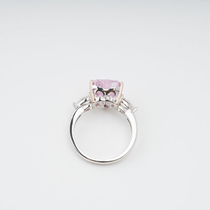 Impératrice Pink Heart Shaped Gemstone Sterling Silver Ring
