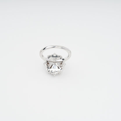 Émilienne Sterling Silver Rectangular Zircon Gemstone Ring