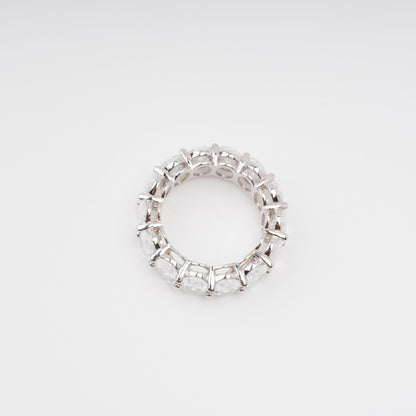Drapé Oval Gemstone Sterling Silver Ring