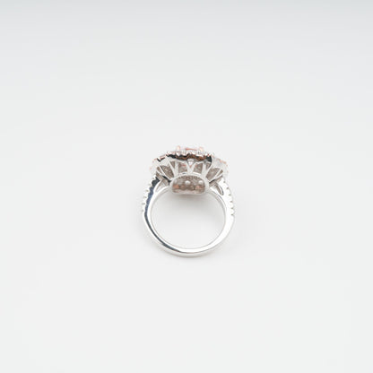 Marianne Pink Polished Zircon Gemstone Sterling Silver Ring