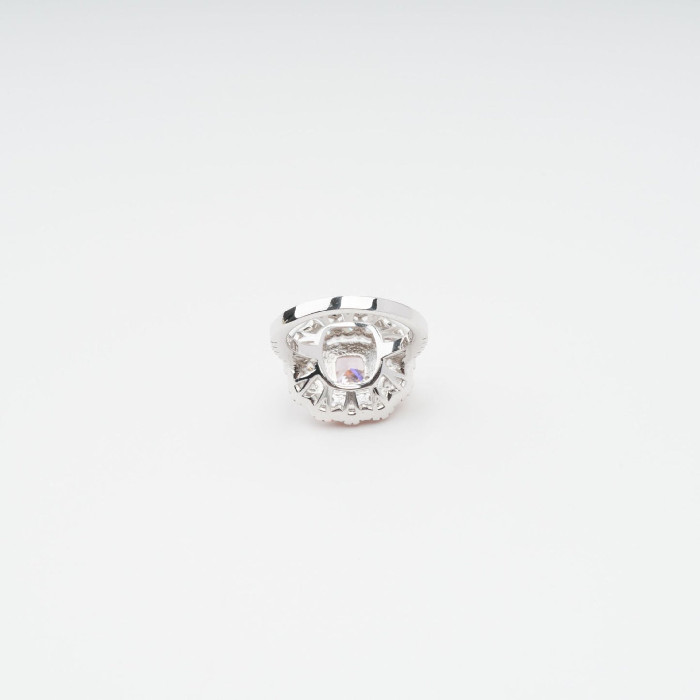 Marianne Pink Polished Zircon Gemstone Sterling Silver Ring