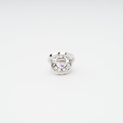 Marianne Pink Polished Zircon Gemstone Sterling Silver Ring