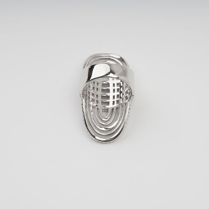Médaille Geometric Multi-Band Sterling Silver Ring