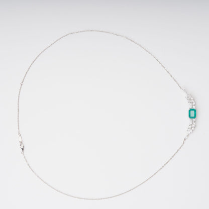 Hilja Green Wing Pendant Sterling Silver Necklace