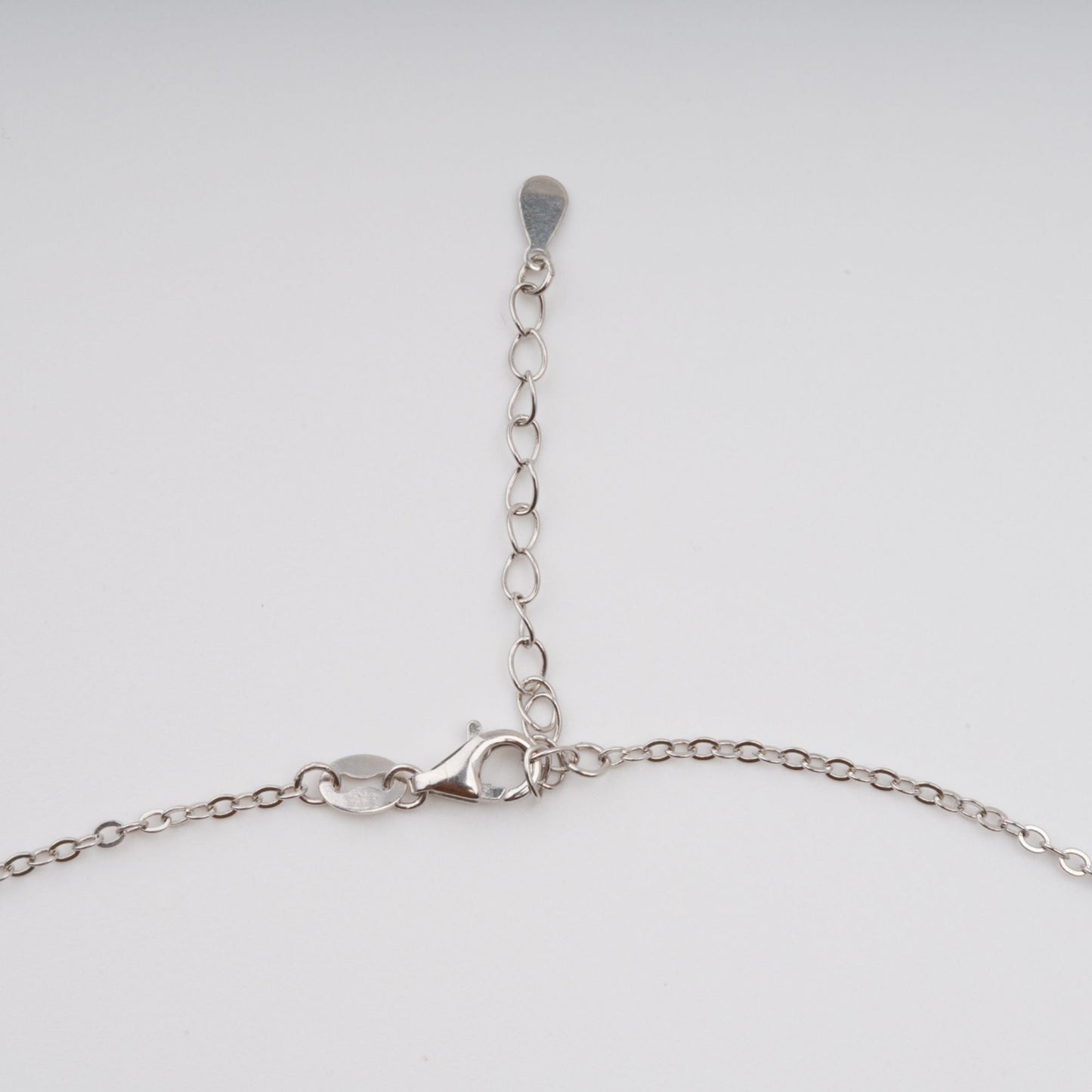 Annina Blue Oval Gemstone Pendant Sterling Silver Necklace